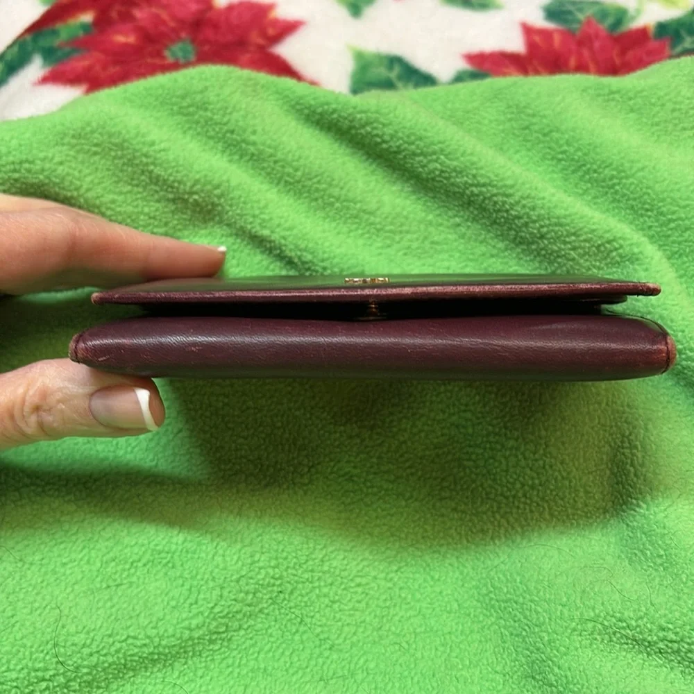 Authentic Beautiful vintage Dior burgundy Wallet